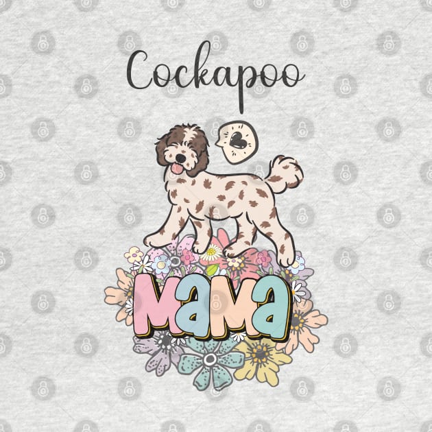 Red Merle Cockapoo Mama by LulululuPainting